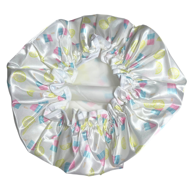 Child Satin Lined Shower Cap - Popsicle