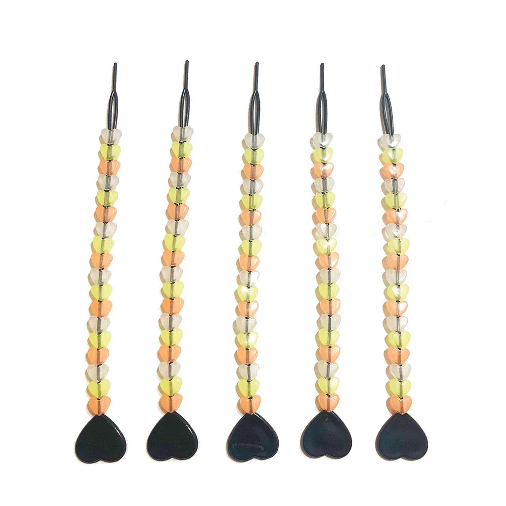 Glow-in-the-Dark Heart Bead Bundle