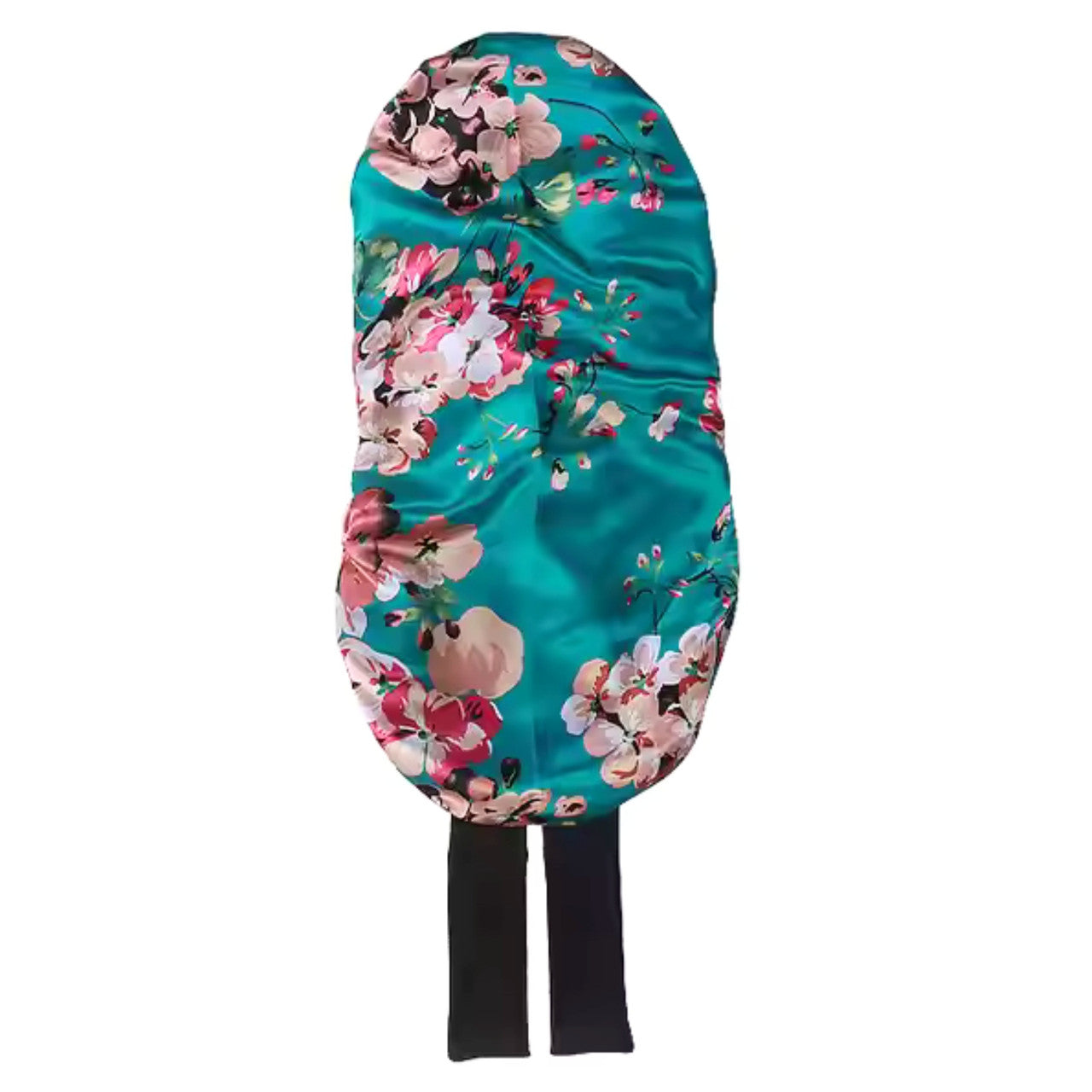 Adjustable Tie Satin Braid Bonnet - Cherry Blossom