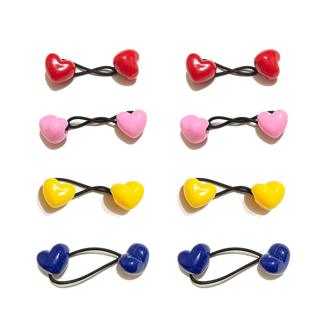 Heart Hair Bobbles