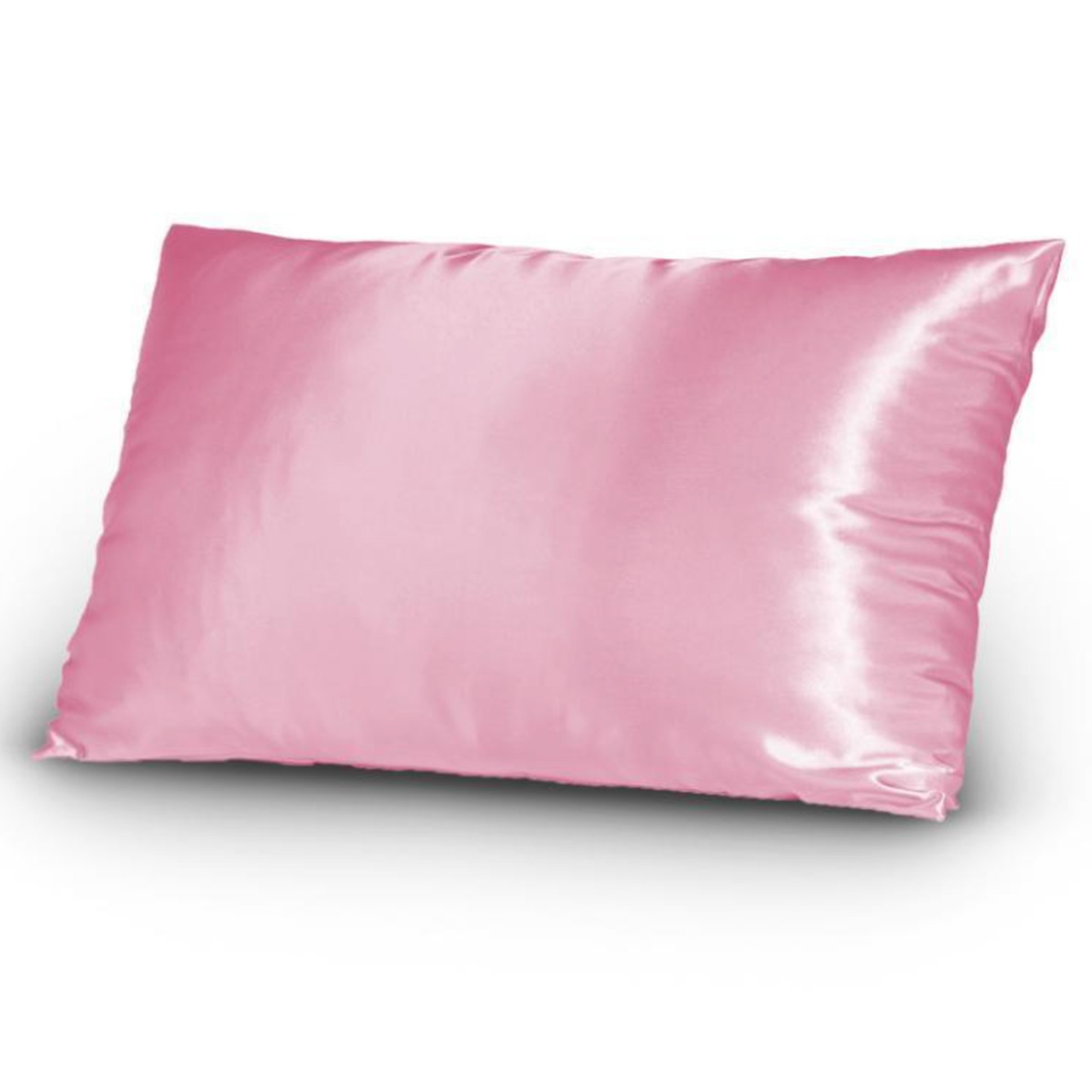 Silk Satin Pillowcase - Pink Rose