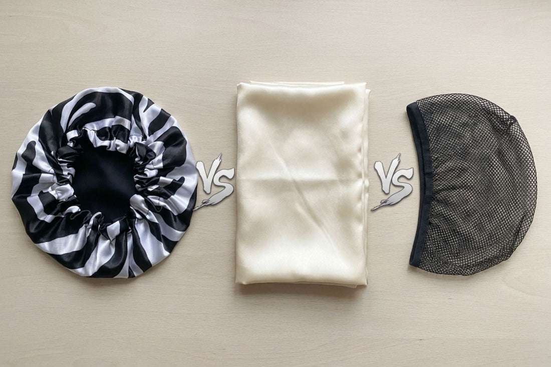 Satin Bonnet vs Silk Pillowcase vs Hair Netting: Which Nighttime Protection Actually Works Best?
