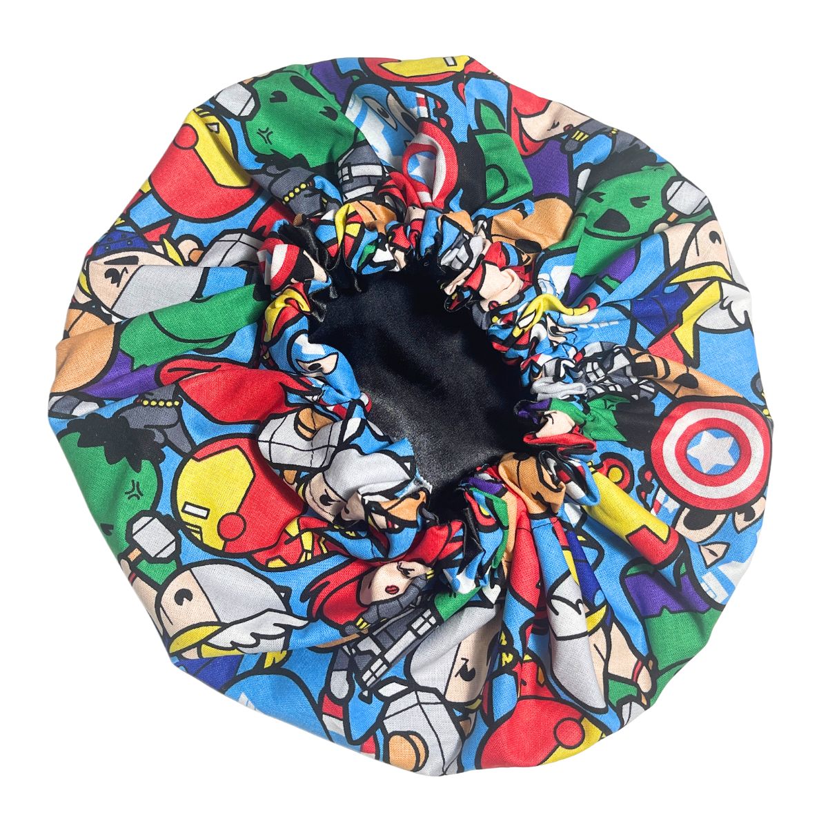 Avengers Chibi Satin Bonnet