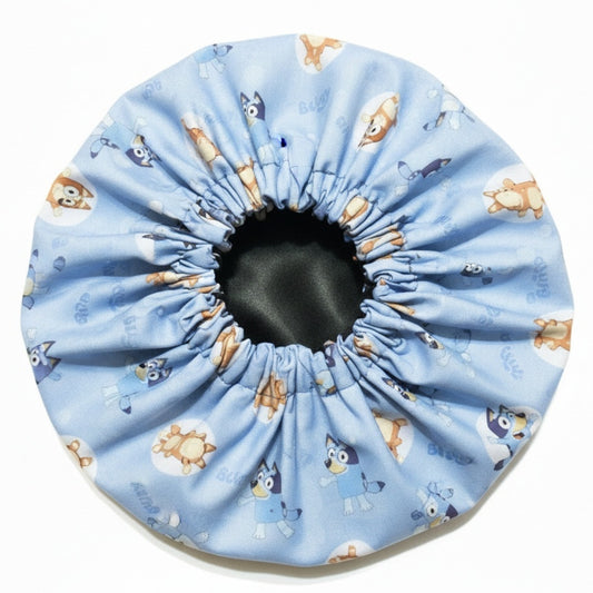 Bluey Circles Satin Bonnet