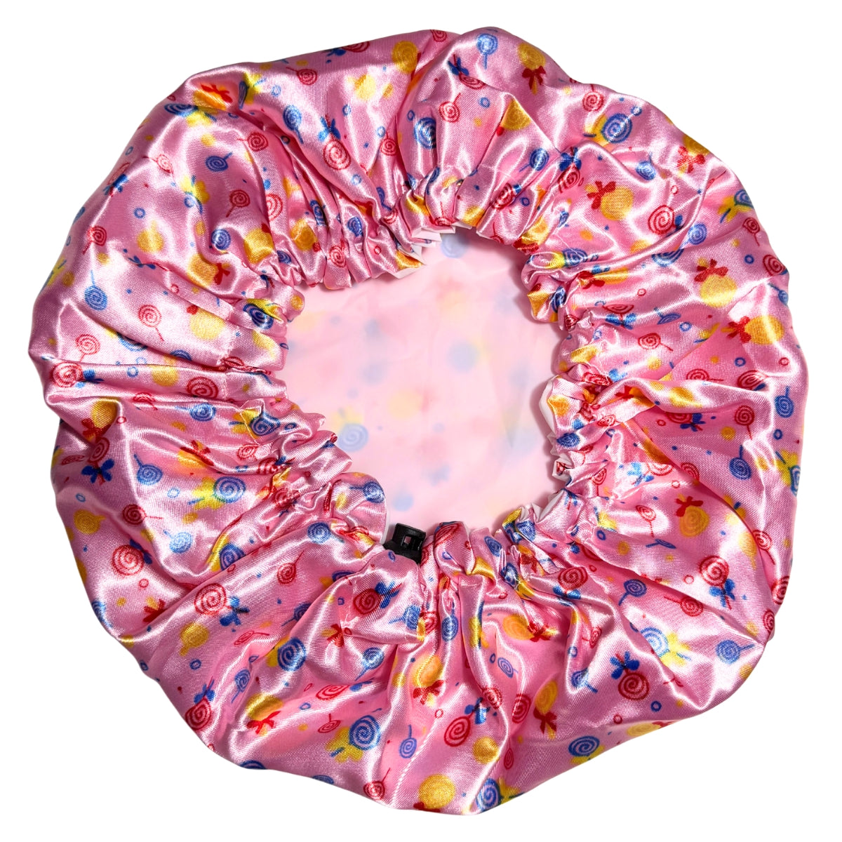 Child Satin Lined Adjustable Shower Cap - Candyland