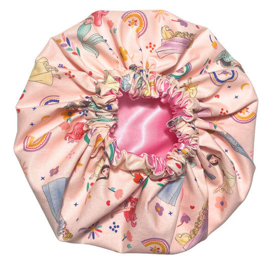 Rainbow Princess Satin Bonnet