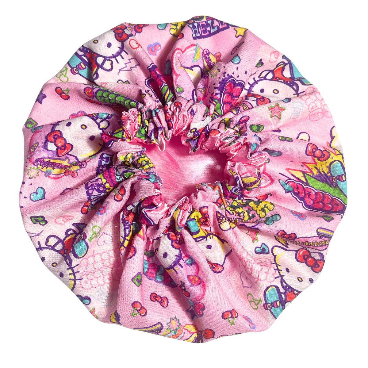 Hello Kitty Bubbles Satin Bonnet