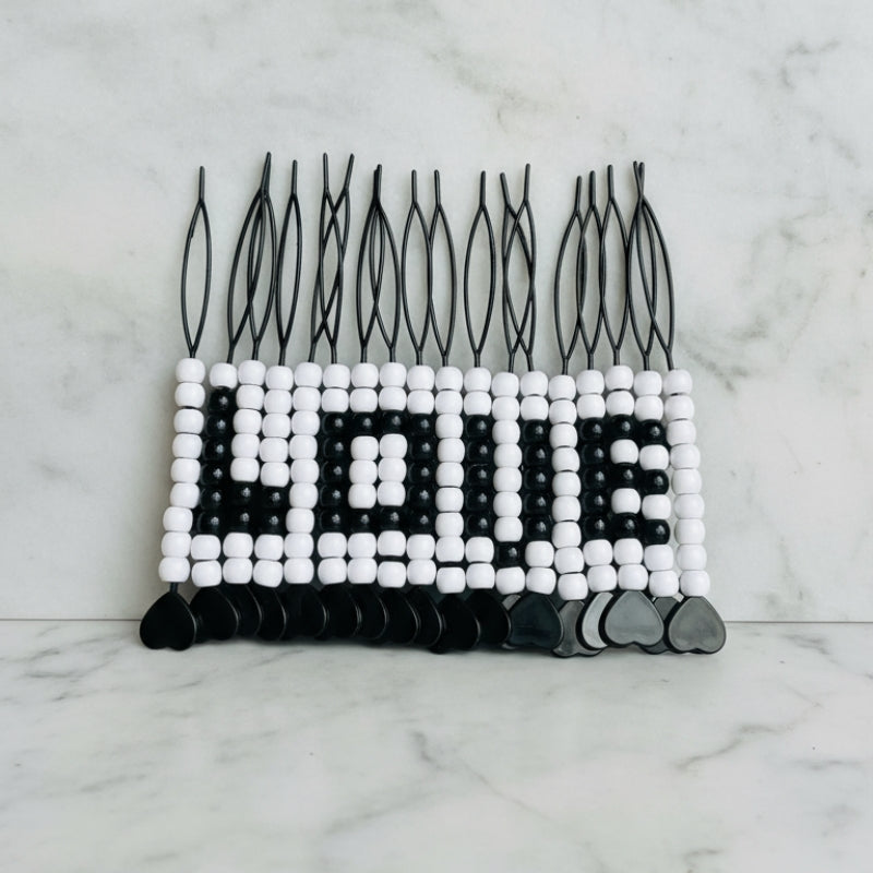 Black & White LOVE Bead Bundle