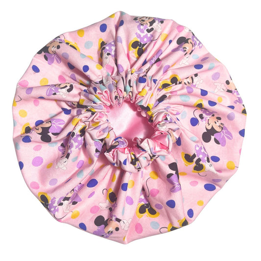 Minnie Mouse Dots Satin Bonnet