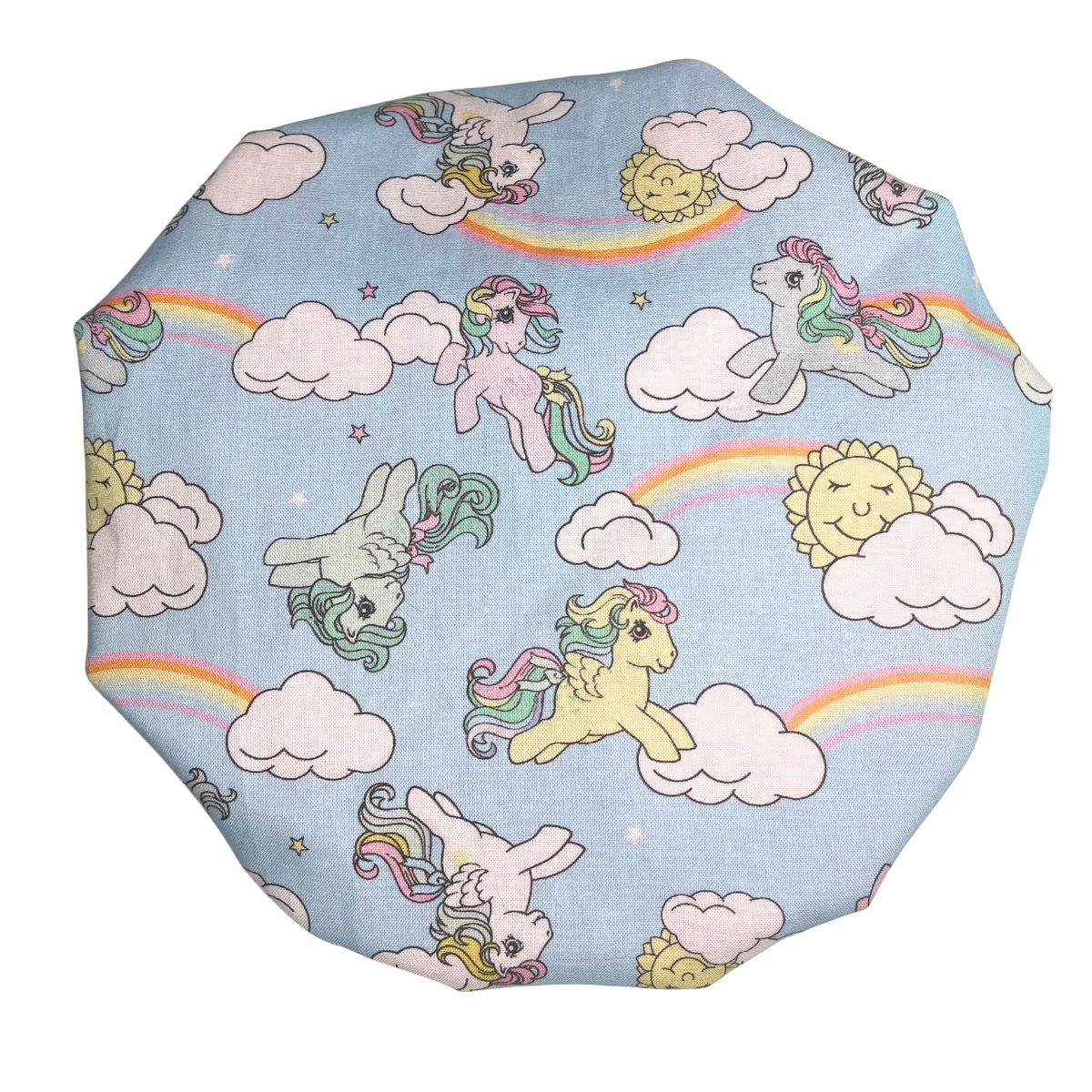 Rainbow Pony Satin Bonnet