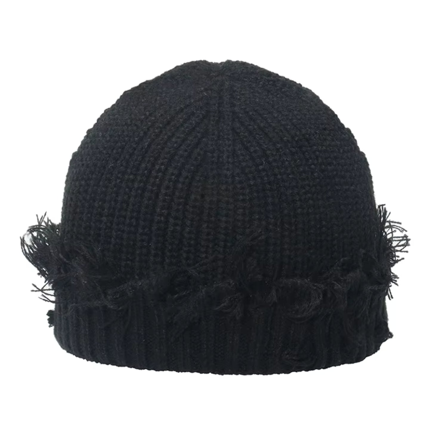 Adult Satin-Lined Distressed Hat - Black