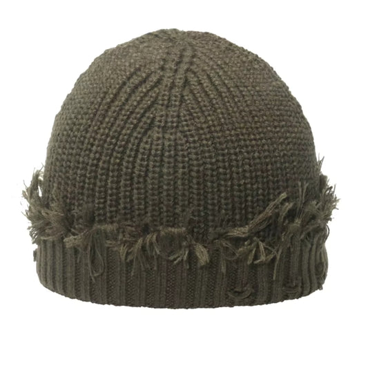 Adult Satin-Lined Distressed Hat - Hunter Green