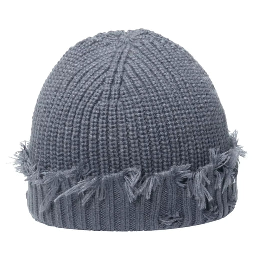 Adult Satin-Lined Distressed Hat - Grey