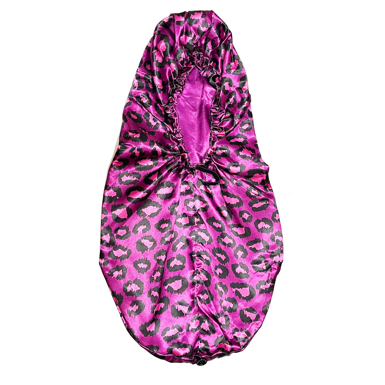 Mane Tane Adjustable Satin Braid Bonnet - Purple