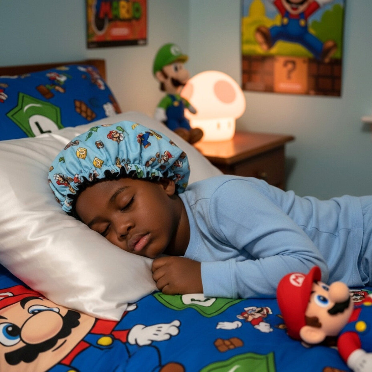 Mario Coins Satin Bonnet