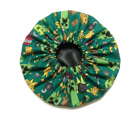 Minecraft Pixel Satin Bonnet