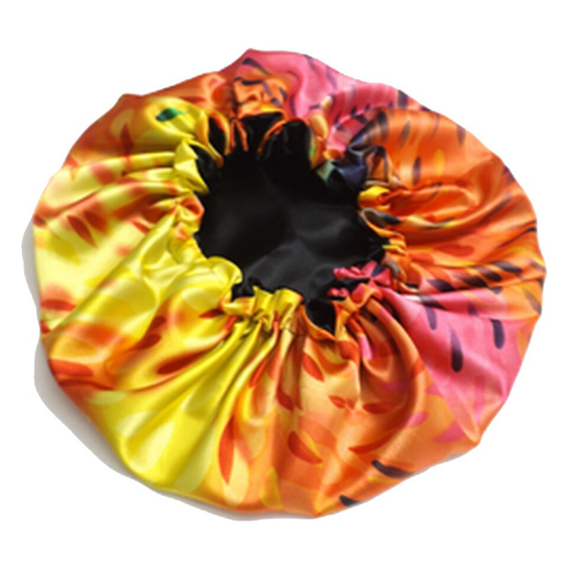 Brush Strokes Reversible Satin Bonnet