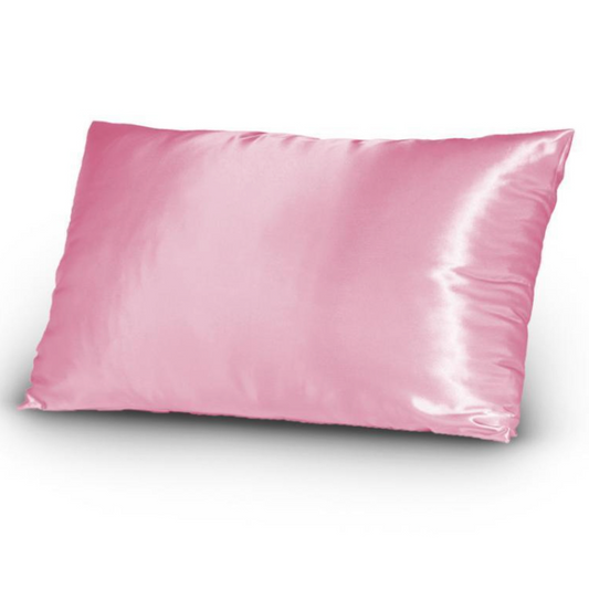 Silk Satin Pillowcase - Pink Rose