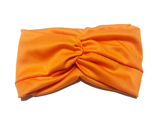 Solid Orange Turban Headband
