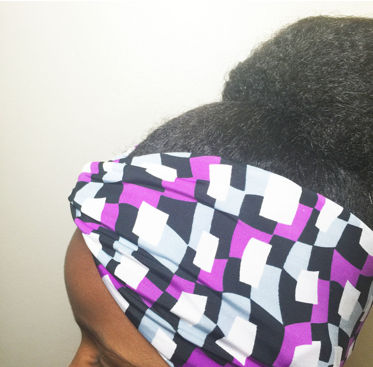 Plum Mosaic Turban Headband